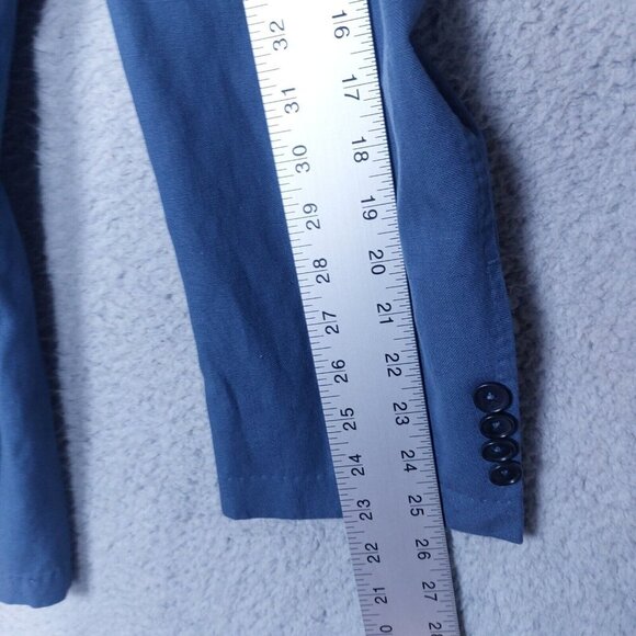 Sid Mashburn Trail Blazer Men's 56R Blue Unstructured Sport Coat Classic Italy - Picture 5 of 16